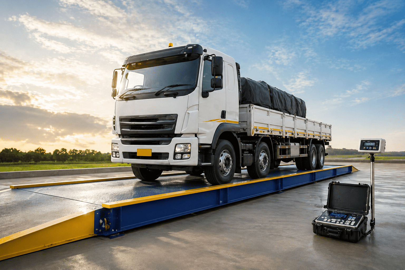 Weighbridge truck & weighing scale - apple weighing infra system